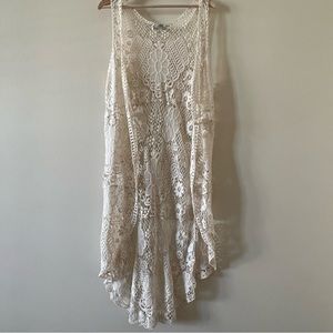 Mizumi Vintage Small/Medium Crochet Style Cardigan